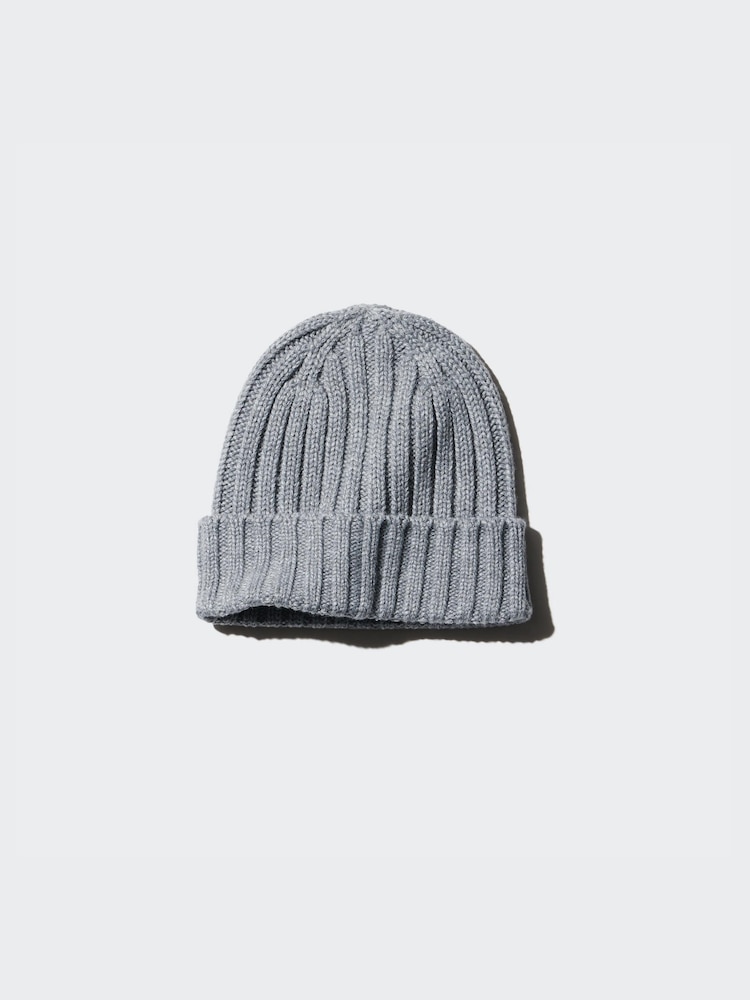 

Вязаная шапка Heattech Uniqlo, цвет 03 серый