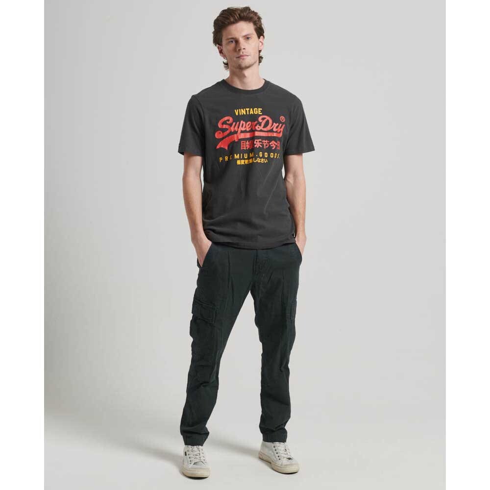 Футболка Superdry Classic Vintage Logo Heritage, серый — фото 4