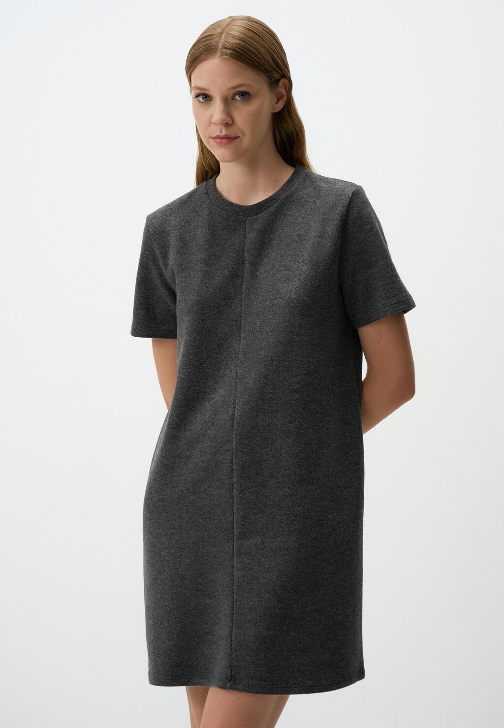 

Платье из джерси CREW NECK SHORT SLEEVE CASUAL MINI Jimmy Key, серый