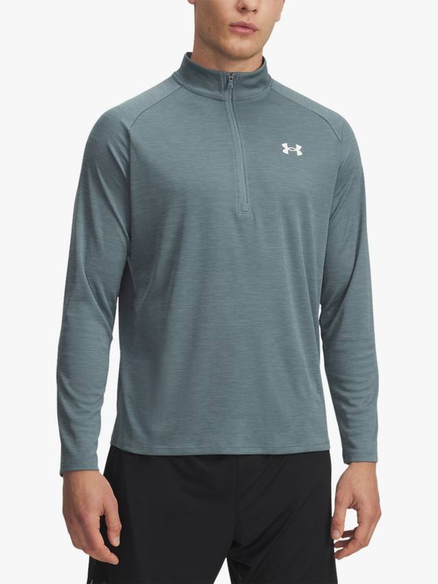 

Флисовая кофта UA Tech Textured с полузастежкой Under Armour, Blue/ White