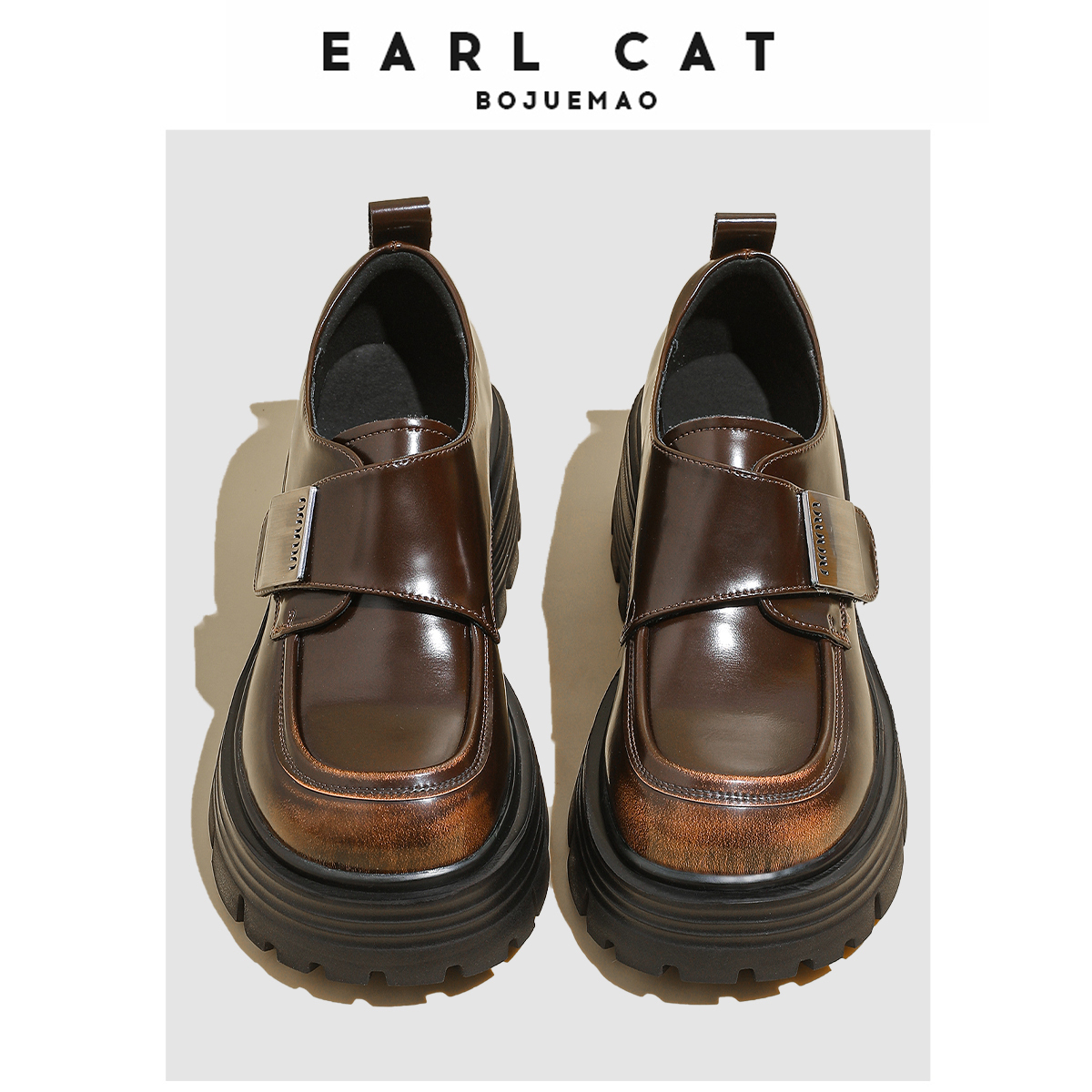 Earl Cat Коричневые женские туфли-лодочки, цвет Brown — фото 4