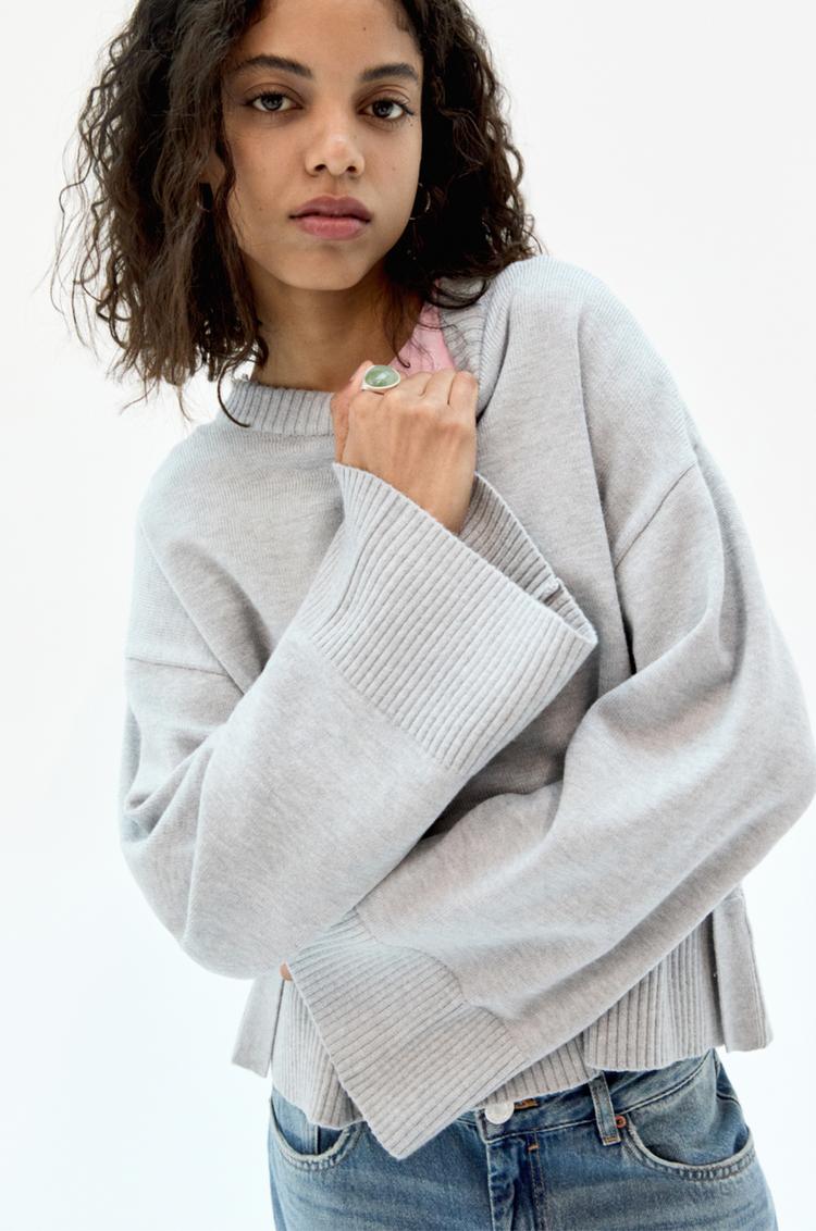

Джемпер с длинными рукавами Pull And Bear, серый