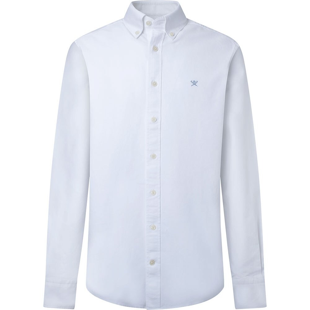 

Рубашка с длинным рукавом Hackett Washed Oxford, белый