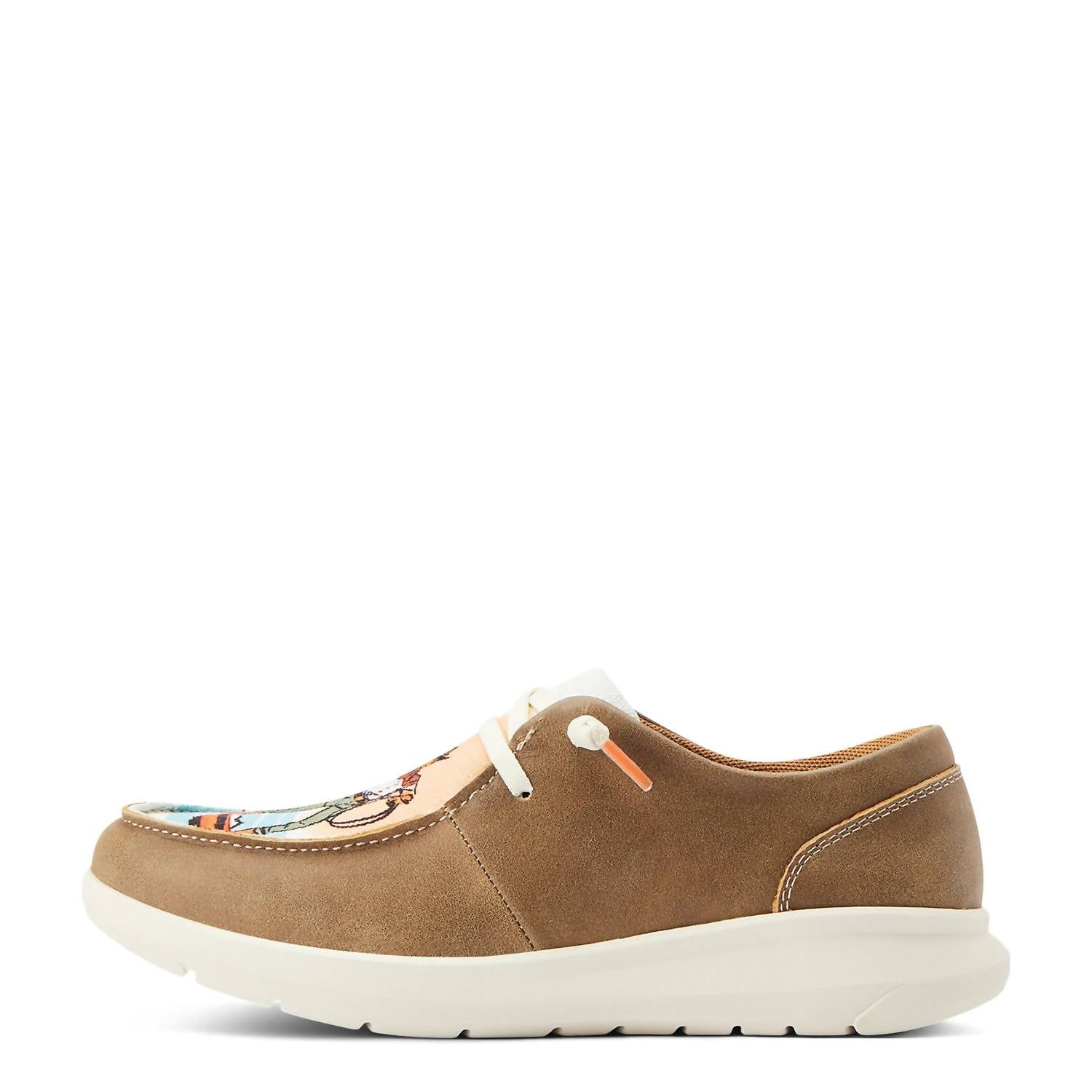 Туфли Hilo Bomber/Surfing Paniolo Print Shoe коричневого цвета ARIAT — фото 2