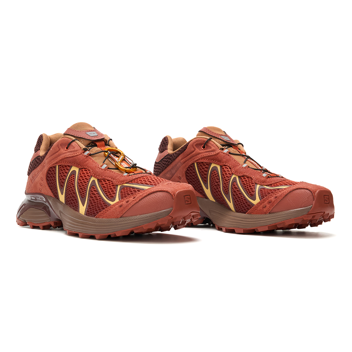 SALOMON XT WHISPER Cushioning Abrasion Resistant Coverage Support Lightweight Low top Беговые кроссовки Unisex Красный Коричневый — фото 4