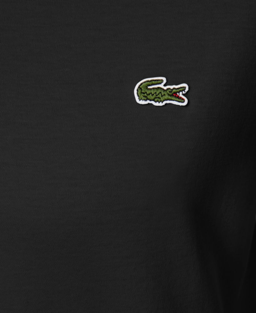 Рубашка поло Lacoste 031, мужская, стандартный крой, мягкая на ощупь, черный — фото 3