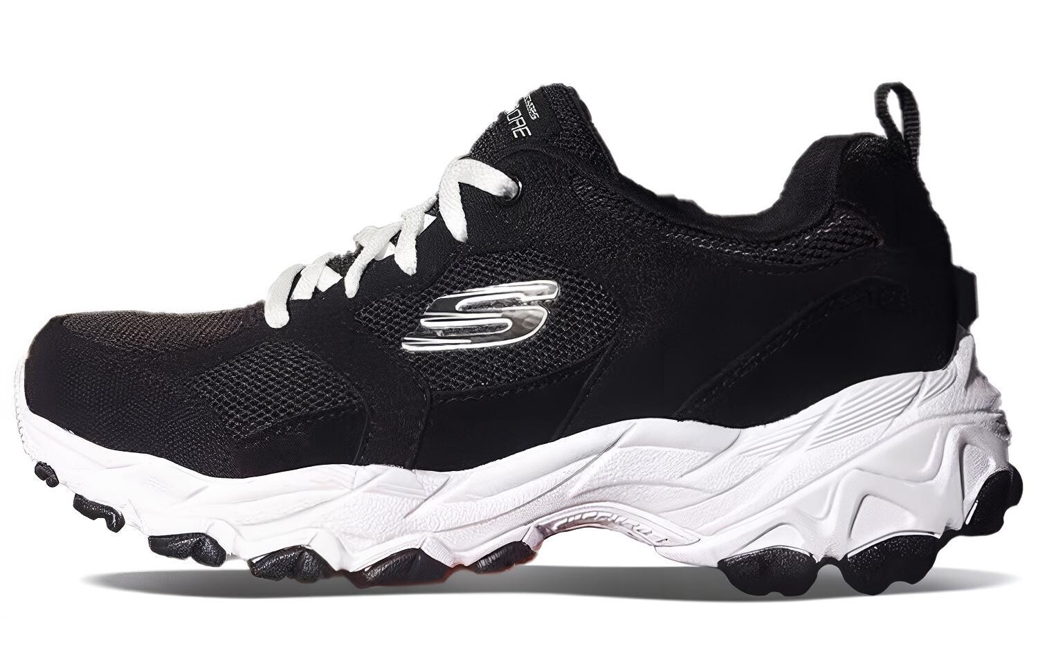 

Кроссовки Encore Chunky женские низкие, черно-белые, серебристые Skechers