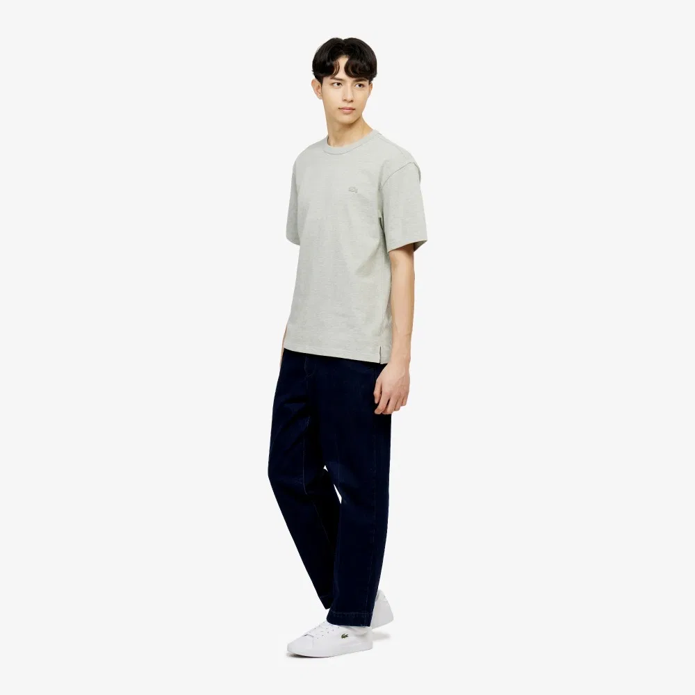 Футболка мужская Lacoste базовая из плотного джерси, светло-зеленый — фото 4