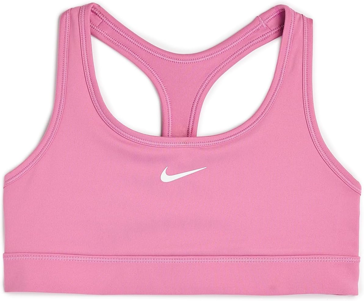 

Бюстгальтер Nike Kids Dri-FIT Swoosh Bra, цвет Magic Flamingo/White