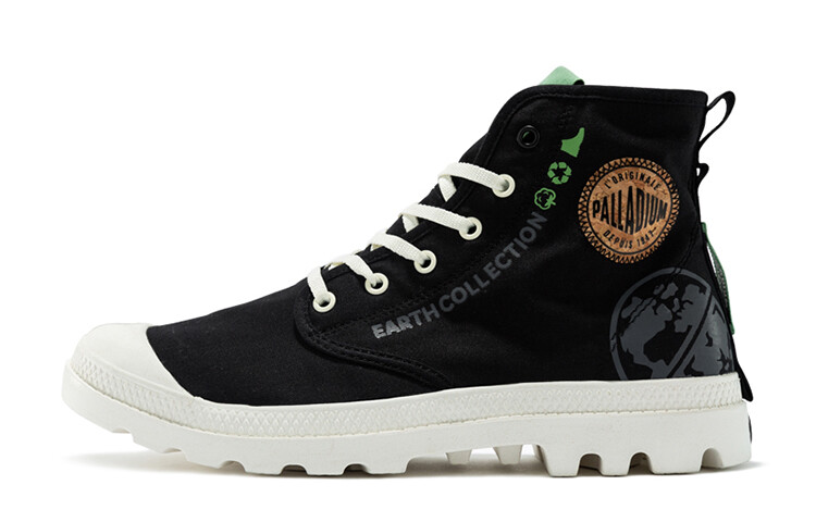 

Pampa Canvas Shoes Unisex High-top Black/white Palladium