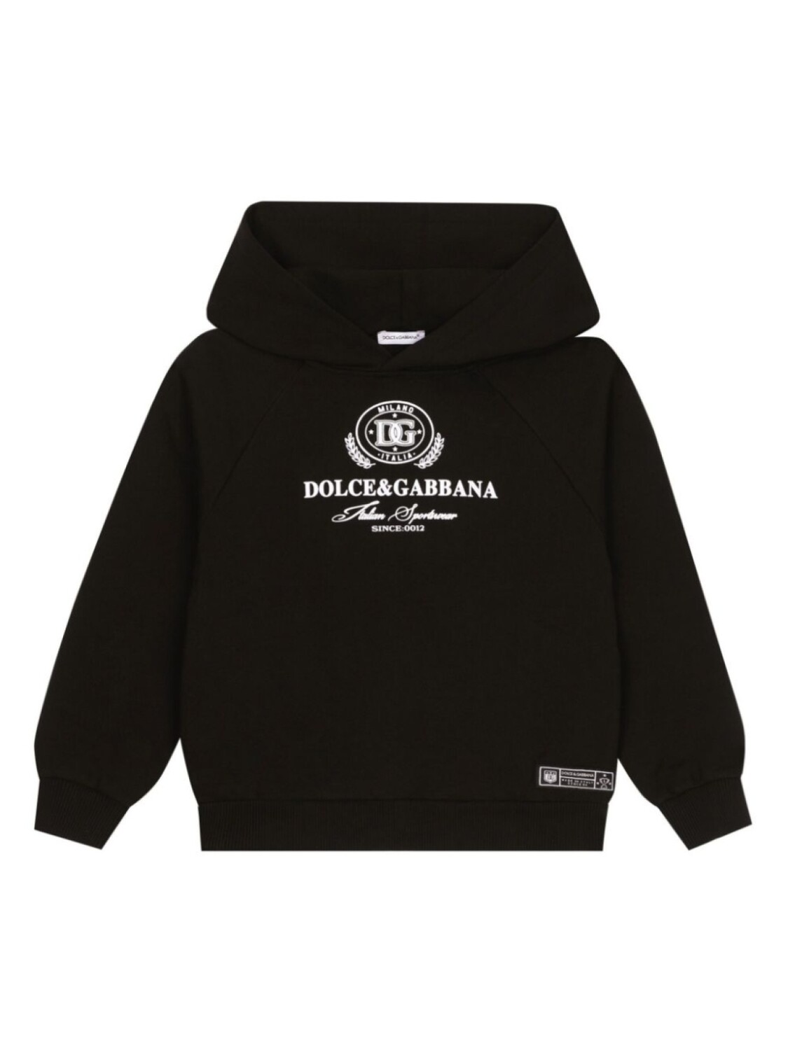 

Dolce & Gabbana Kids толстовка с капюшоном с принтом DG, черный