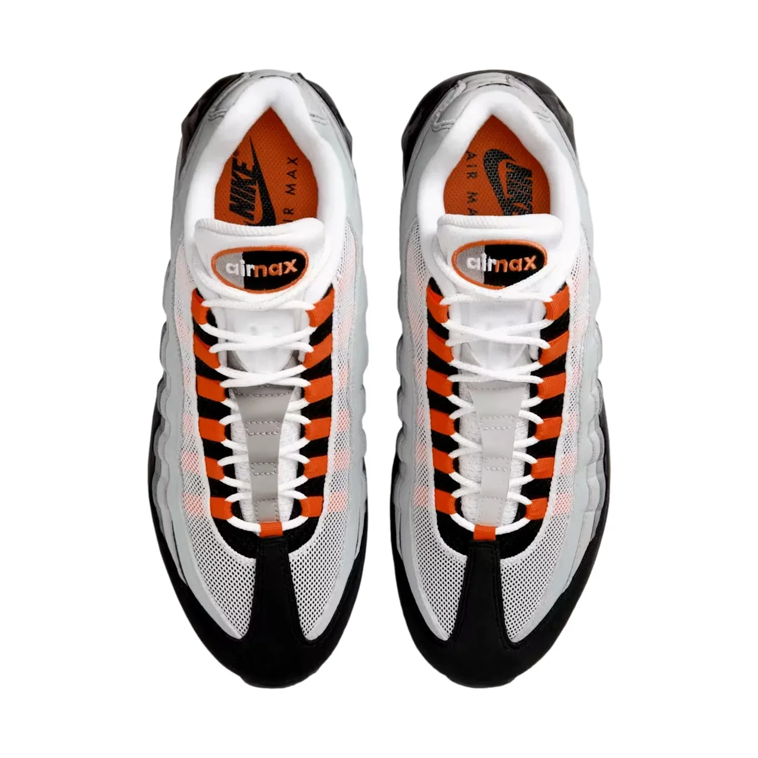 Мужские кроссовки Nike Air Max 95 OG белые/яркий мандарин HM4740-101 — фото 2