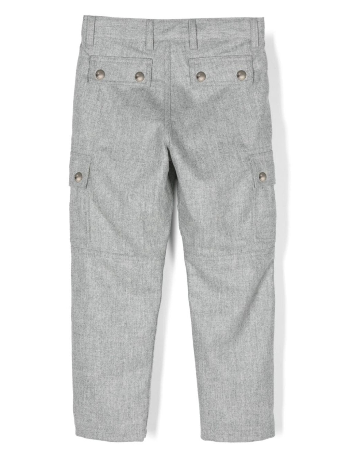

Brunello Cucinelli Kids брюки из вирджинской шерсти, серый