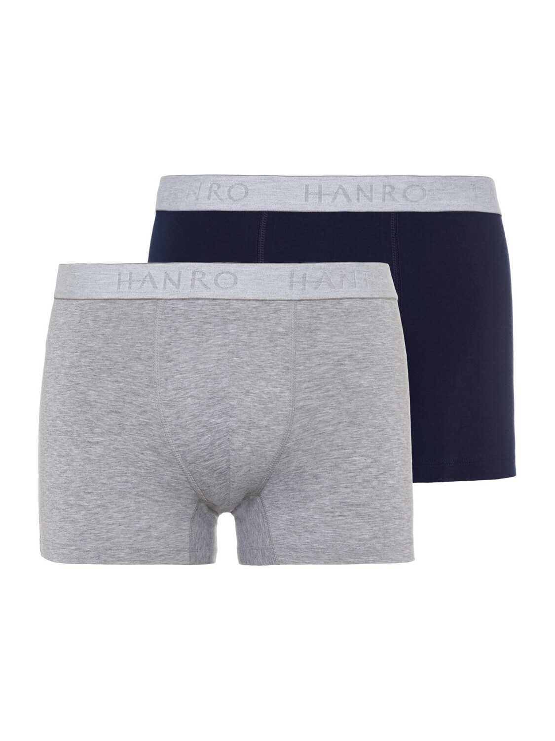 

Боксеры Hanro Retroshorts Cotton Essentials, цвет light melange/deep navy
