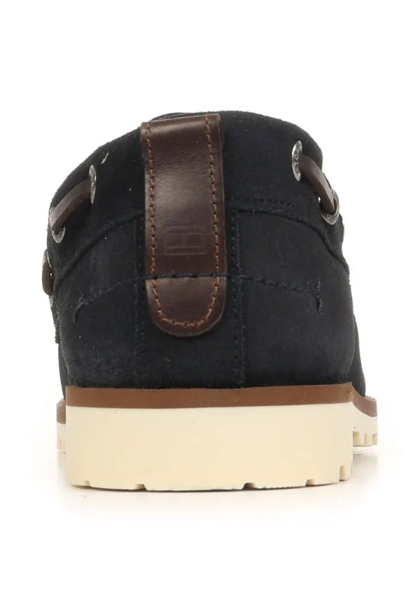 Светлые лодочные туфли Tommy Hilfiger, Navy/Brown — фото 3