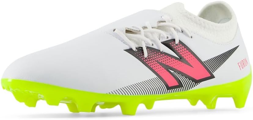 

Футбольные бутсы New Balance Unisex-Adult Furon Dispatch Fg V7+, White/Hi-Lite/Neon Pink