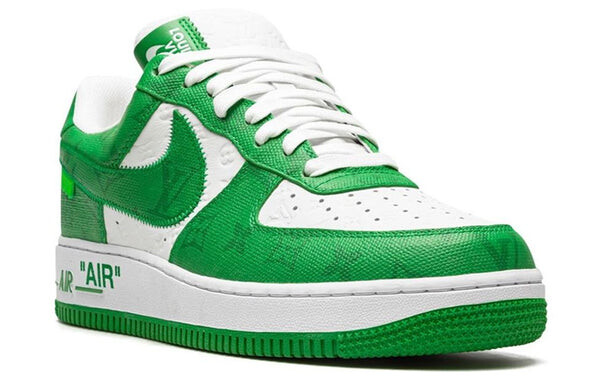 Кроссовки x louis vuitton lv air force 1 низкие Nike, зеленый — фото 2