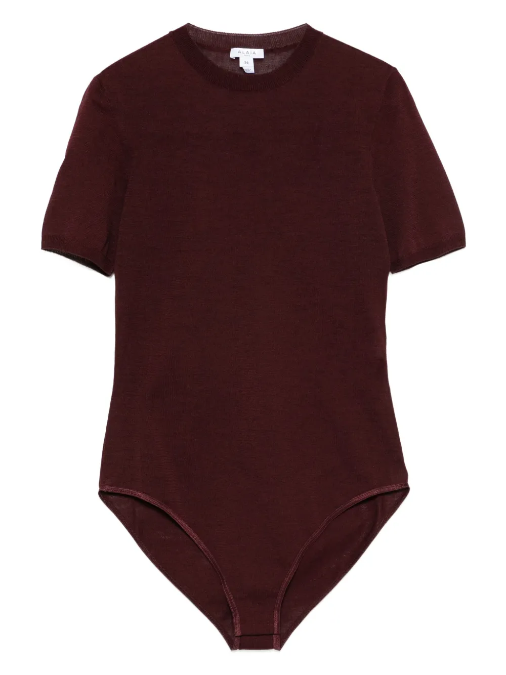 

Боди с короткими рукавами Alaïa, красный