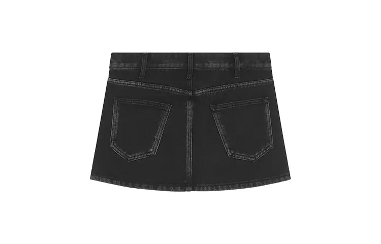 

Джинсовая короткая юбка женская WE11DONE, черный