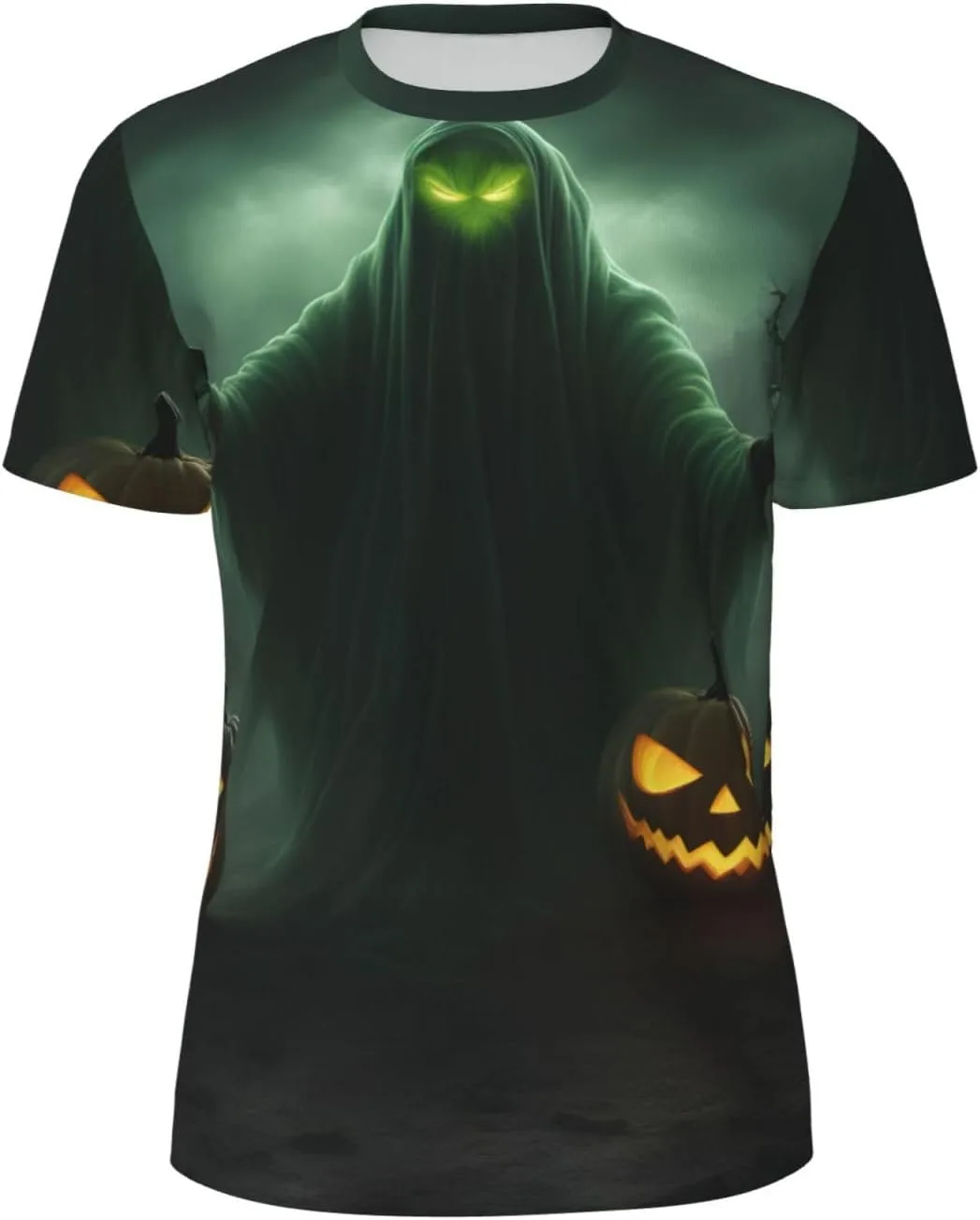 

Футболка мужская Green Ghost с принтом на Хэллоуин, летняя, легкая SDFHU