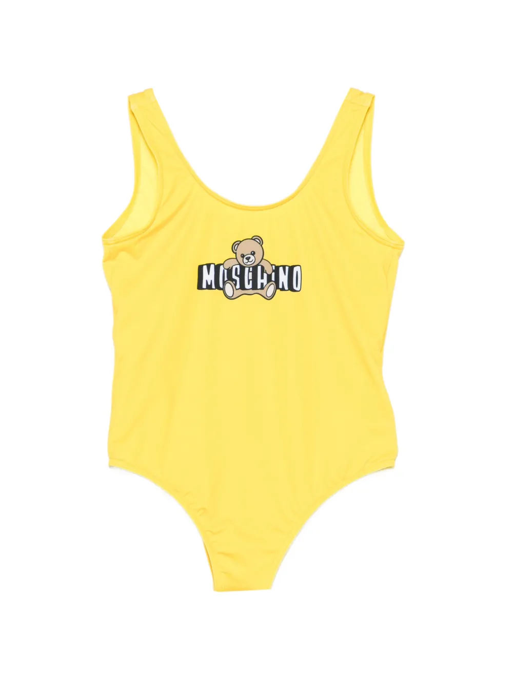 

Купальник с логотипом Teddy Moschino Kids, желтый