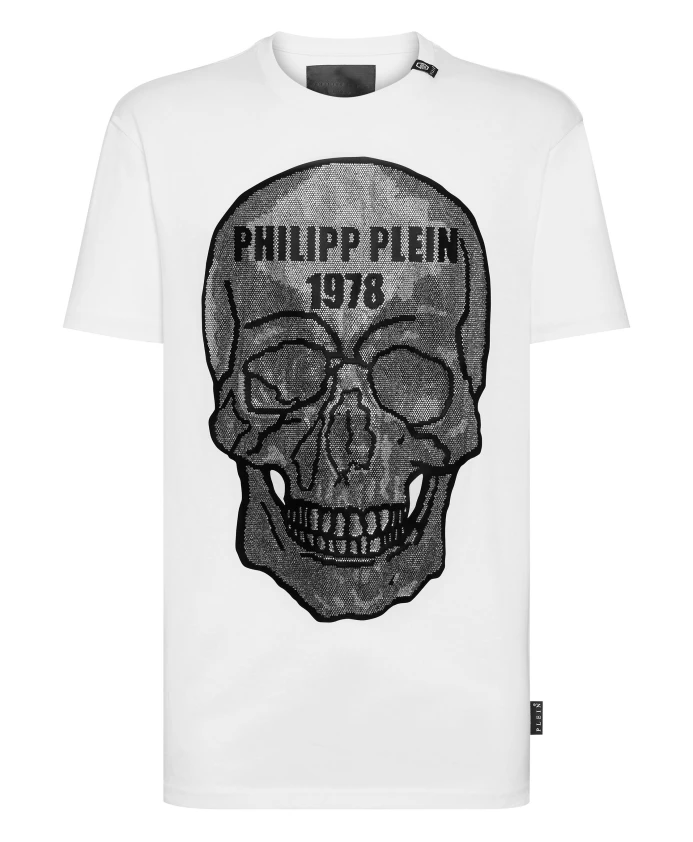 

Футболка с круглым вырезом и черепом Philipp Plein, белый