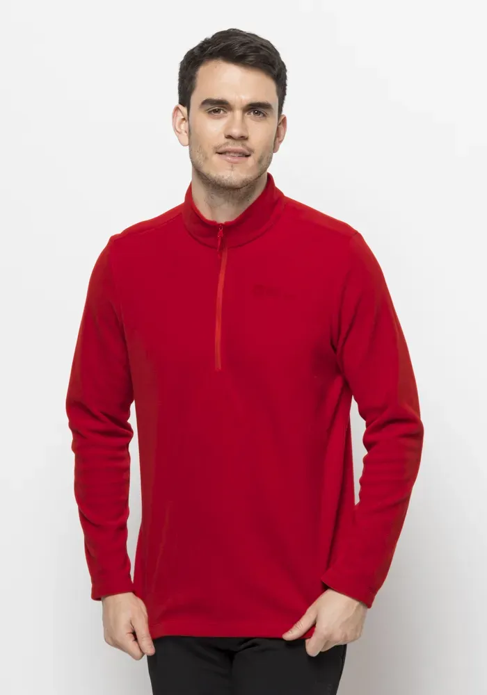 

Свитер с воротником стойкой Jack Wolfskin "TAUNUS HZ M", красный