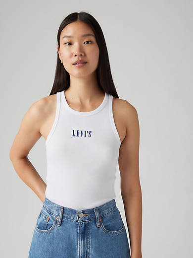 

Майка с графическим принтом Gemini Levi's, цвет Bright White