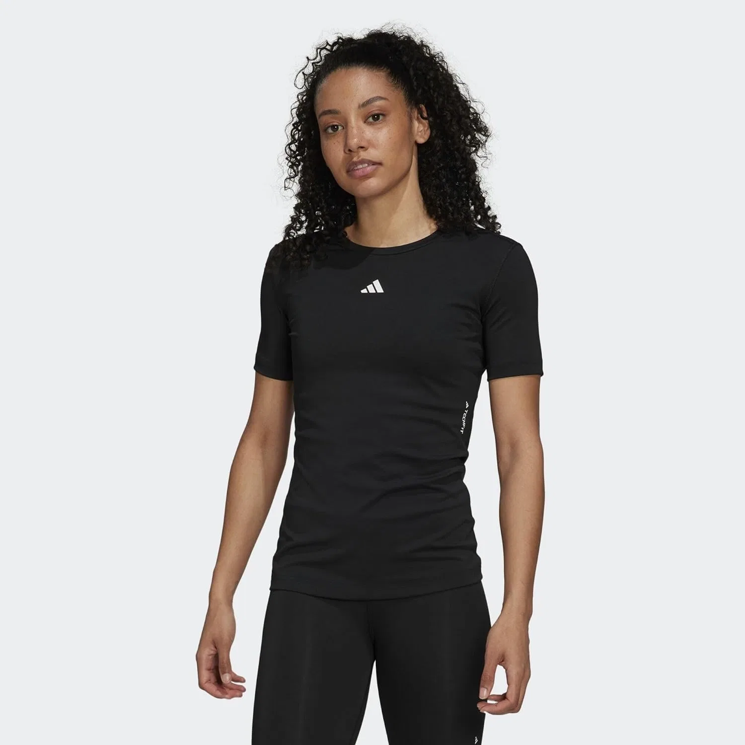Женская футболка для тренировок adidas, Black / White — фото 2