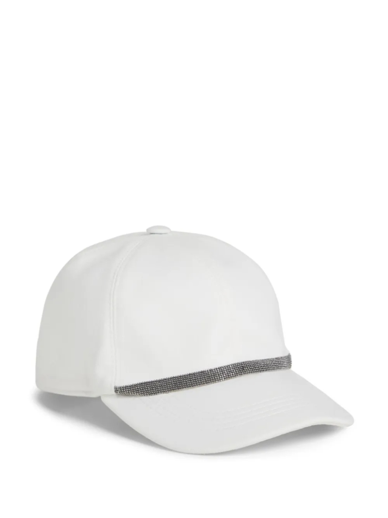 

Бейсболка с декором Monili Brunello Cucinelli Kids, белый