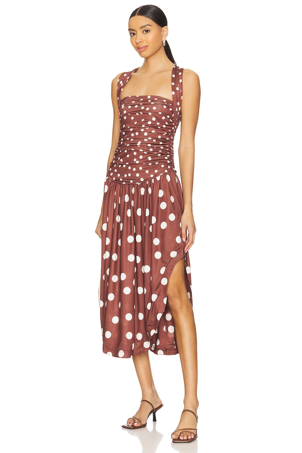 

Миди-платье Raylon от Free People, chocolate combo
