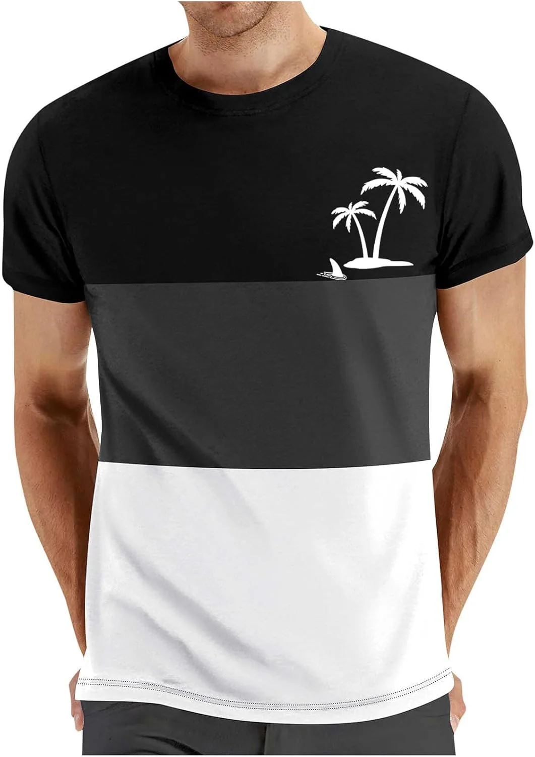 

Мужская футболка Classic Crew Neck с коротким рукавом и принтом Coconut Palm