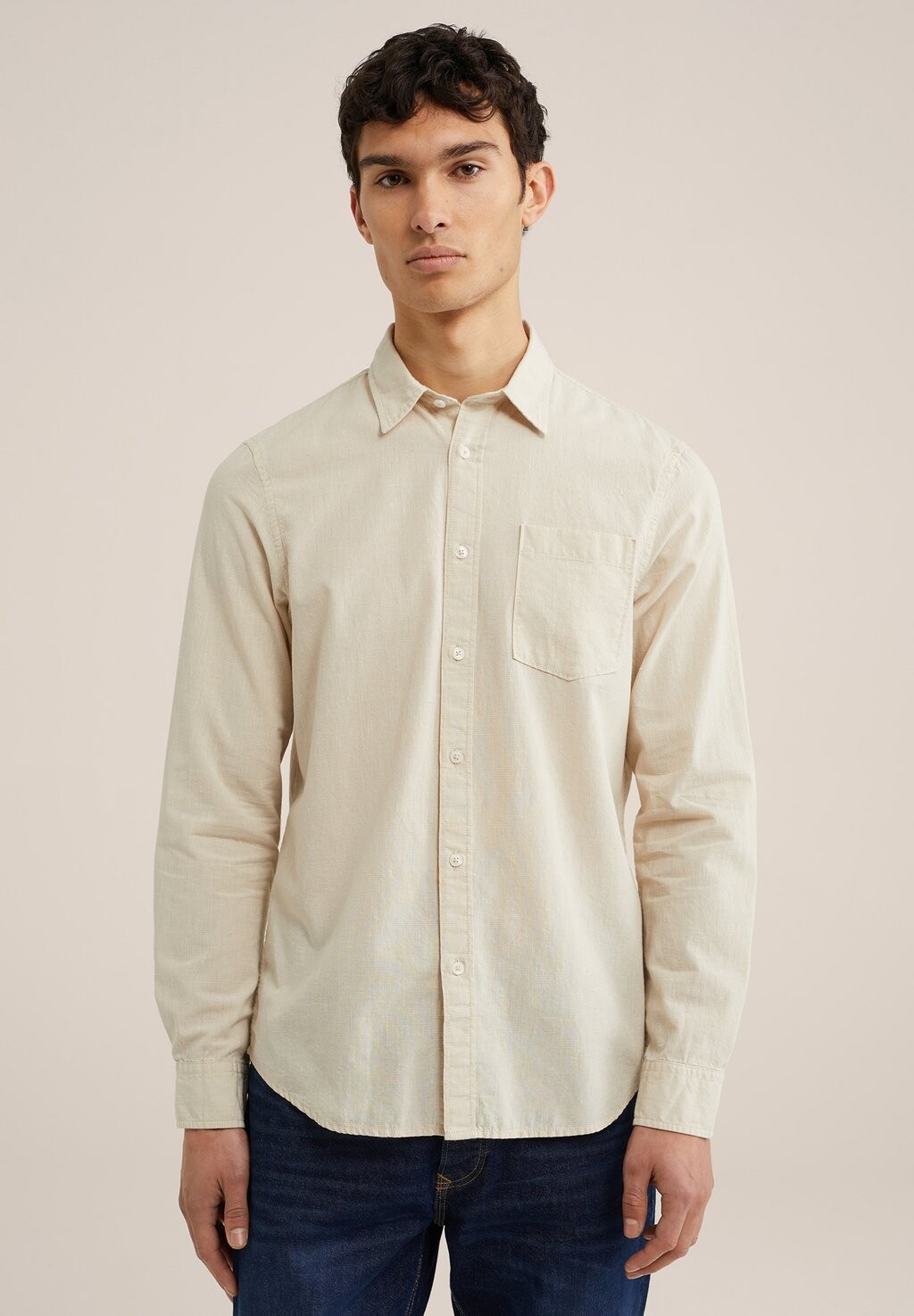 

Рубашка WE Fashion, цвет beige