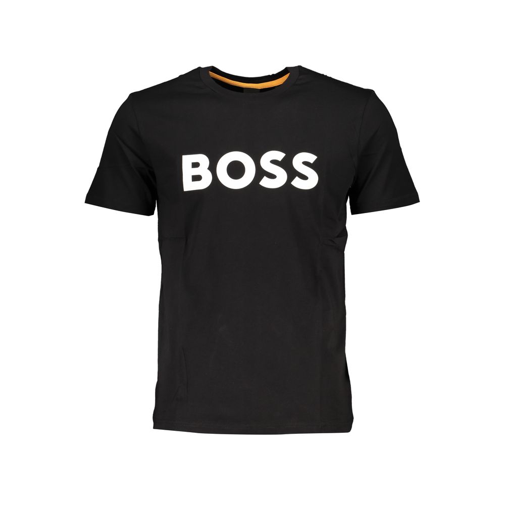 

Черная хлопковая футболка Hugo Boss