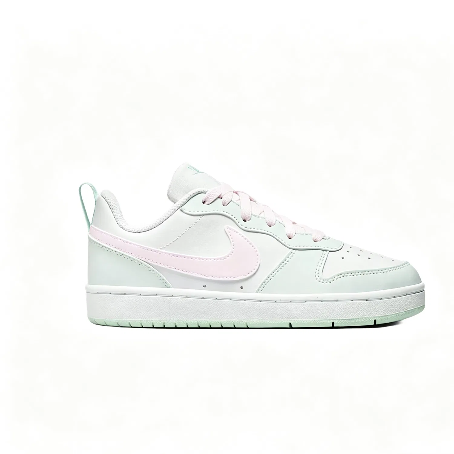 Кроссовки для скейтбординга Court Borough Low top Kids' Pink Green Teenagers Nike, White — фото 3