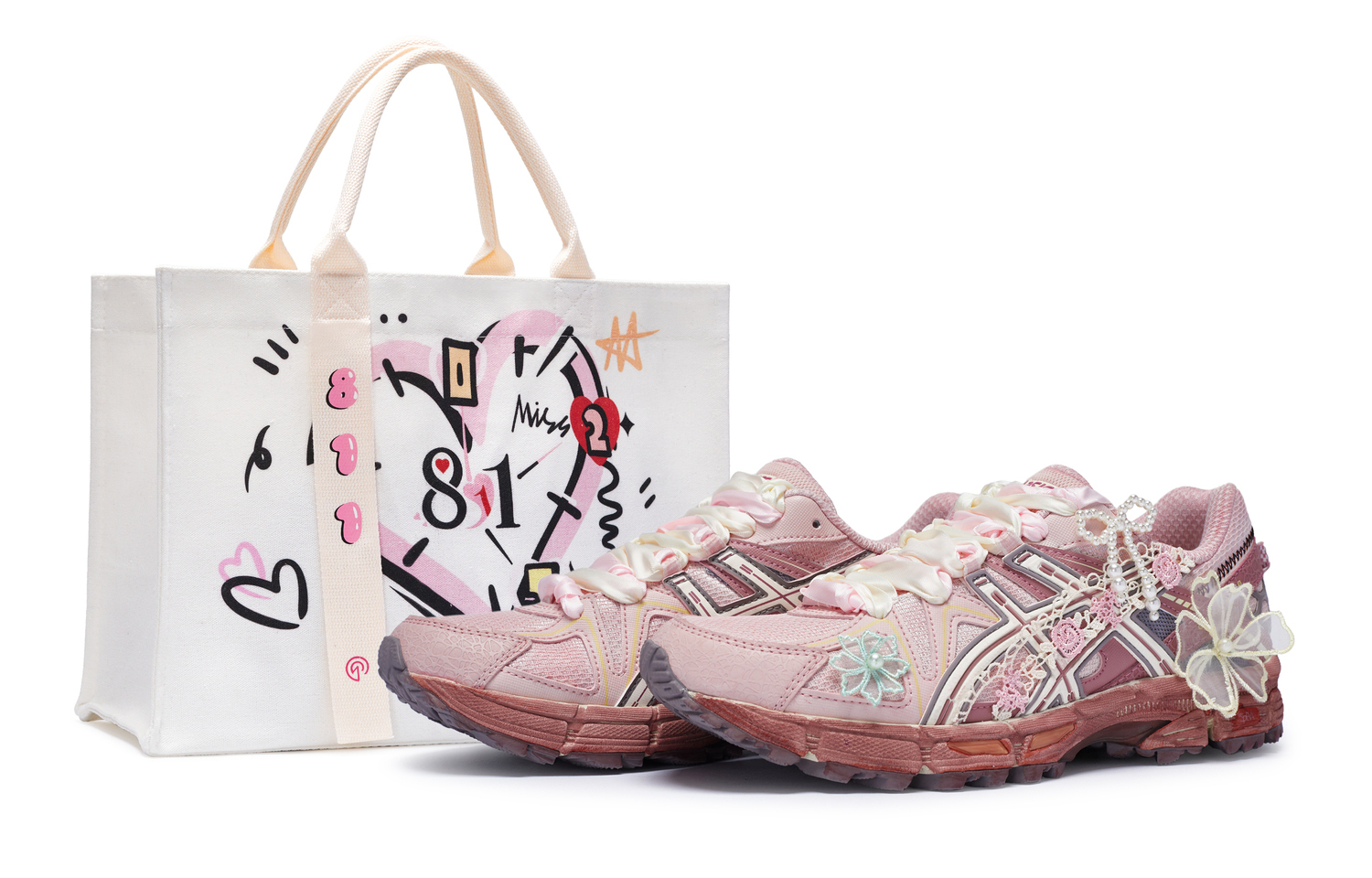 ASICS Женские кроссовки Gel Kahana 8 Low Top розово-белые, цвет Pink White — фото 2