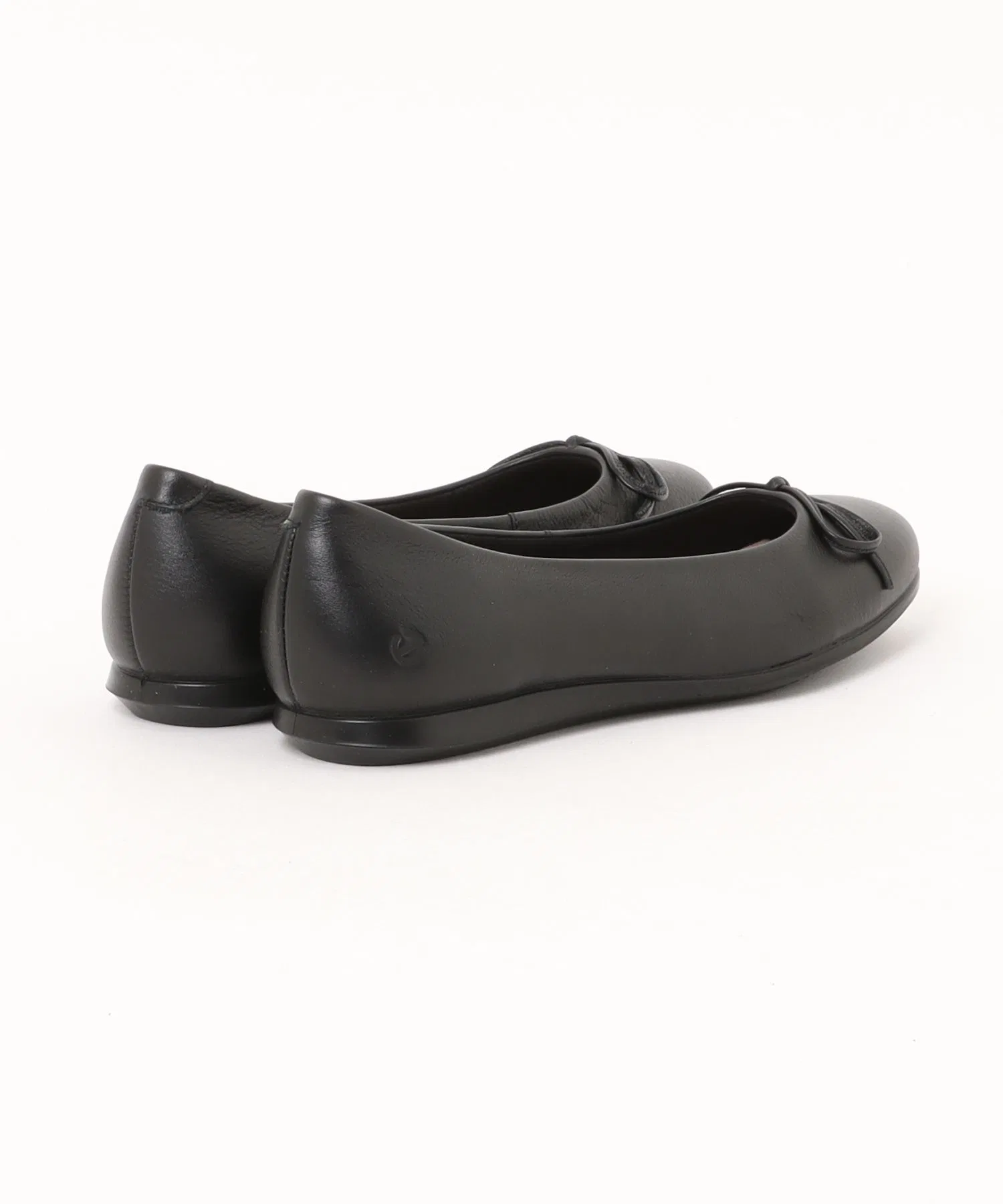 Женские балетки ECCO TOUCH BALLERINA 2.0 из натуральной кожи чёрные — фото 3
