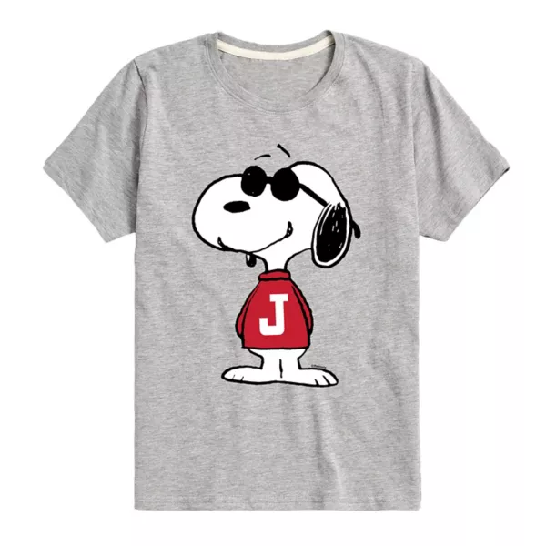 

Футболка с принтом Peanuts Joe Cool для мальчиков 8-20 лет Licensed Character, серый