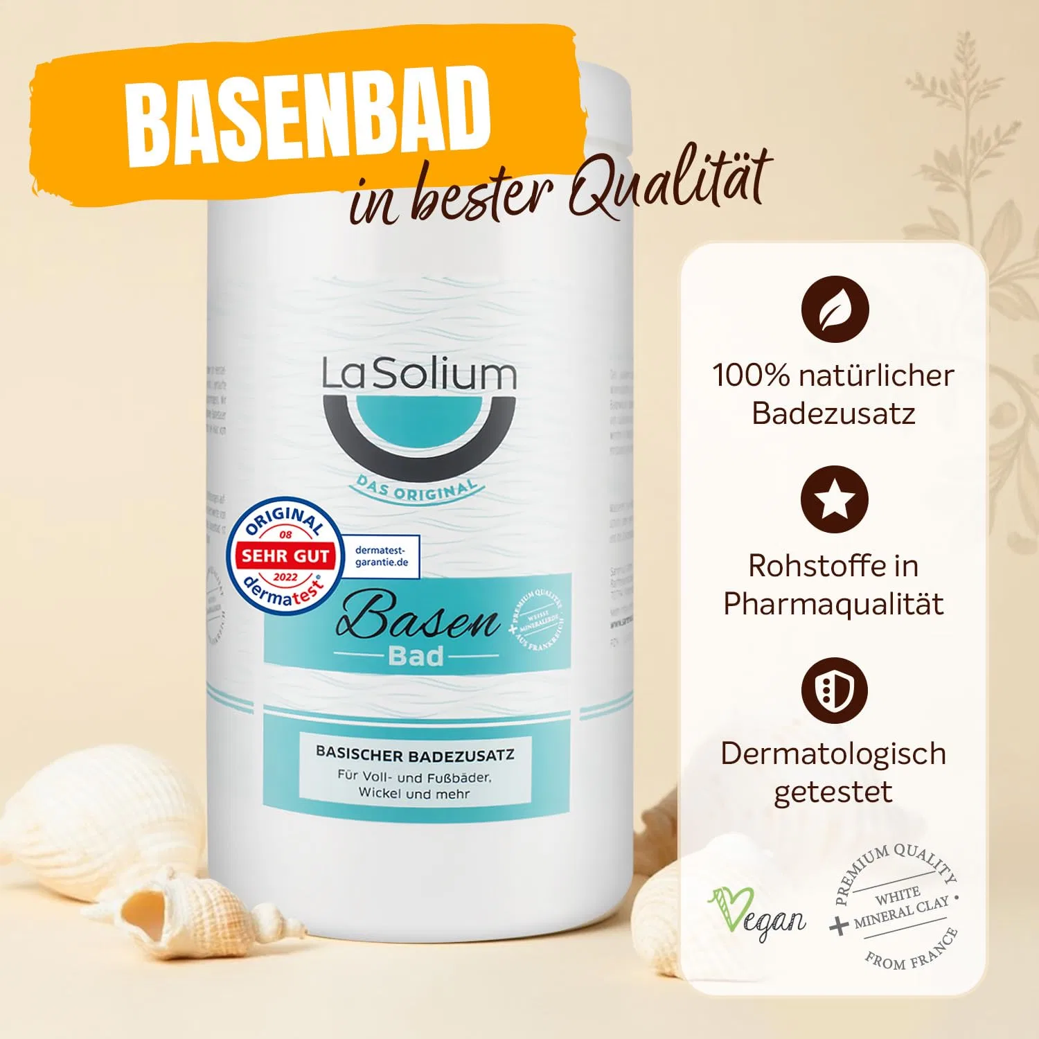 Соль для ванны Dermatest Very Good Base Bath Salt с минеральной глиной, 1200 г Lasolium — фото 2