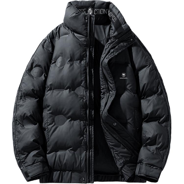 

Пуховик Unisex Stand Collar Thickened VanCamel, черный