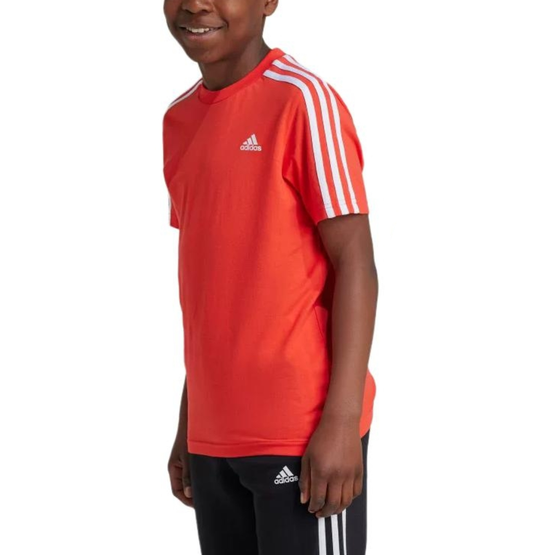 Adidas Футболка светло-красная/белая teenagers — фото 3
