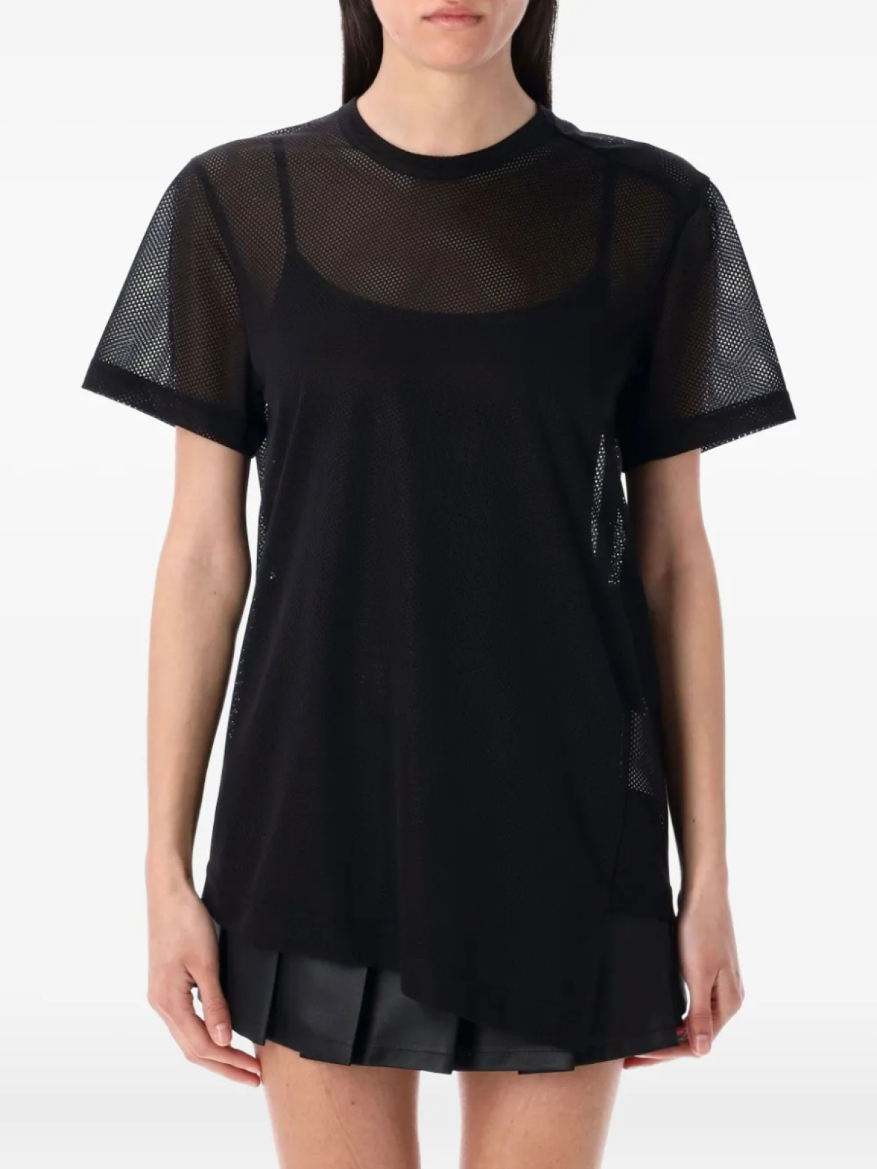 

Футболка с сетчатым рисунком Comme Des Garçons, черный