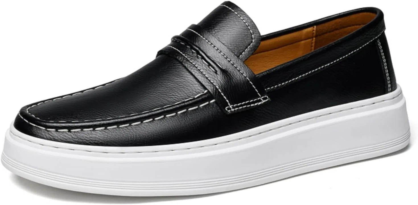 Лоферы Leather Loafers Black Kpdwfms