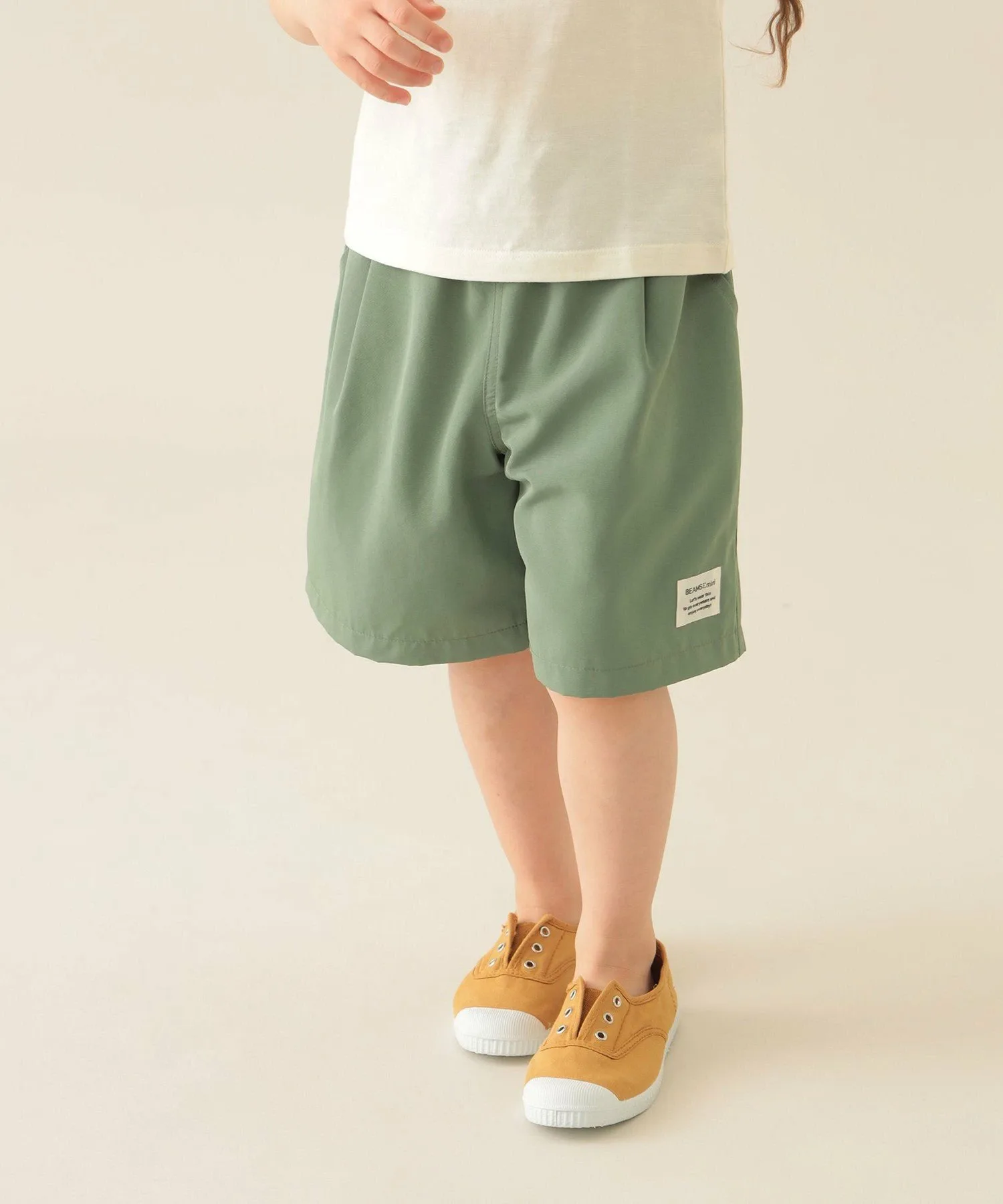 Шорты Mainichi GOGO 2025SS (90~140 см) Beams Mini, Olive — фото 3