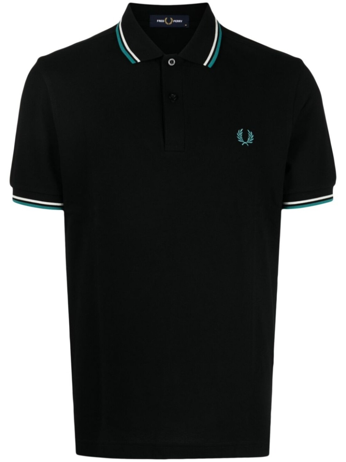 

Fred Perry рубашка поло Twin Tipped, черный