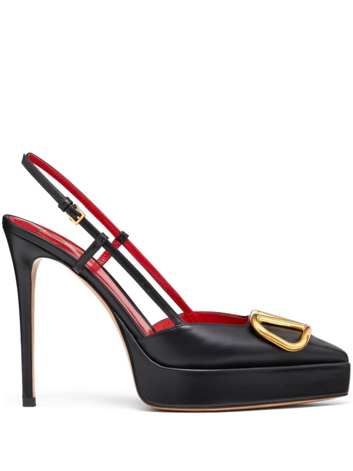 

Valentino Garavani туфли VLogo Signature 120 с ремешком на пятке, черный