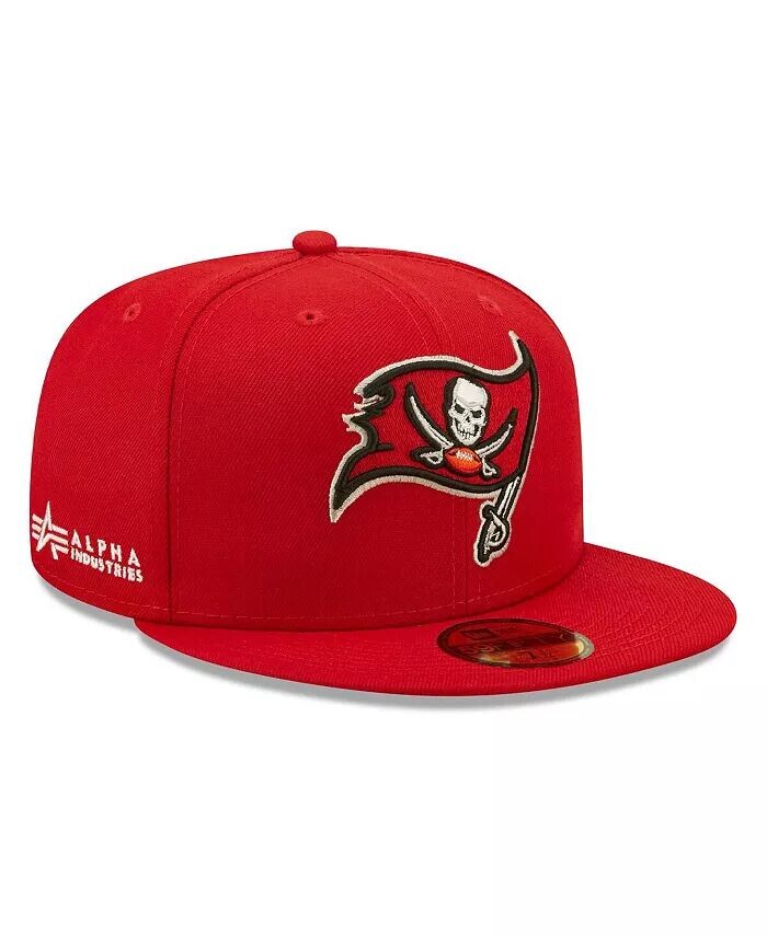 

Мужская приталенная шляпа Alpha 59FIFTY Scarlet Tampa Bay Buccaneers Alpha Industries x Alpha Industries New Era, красный