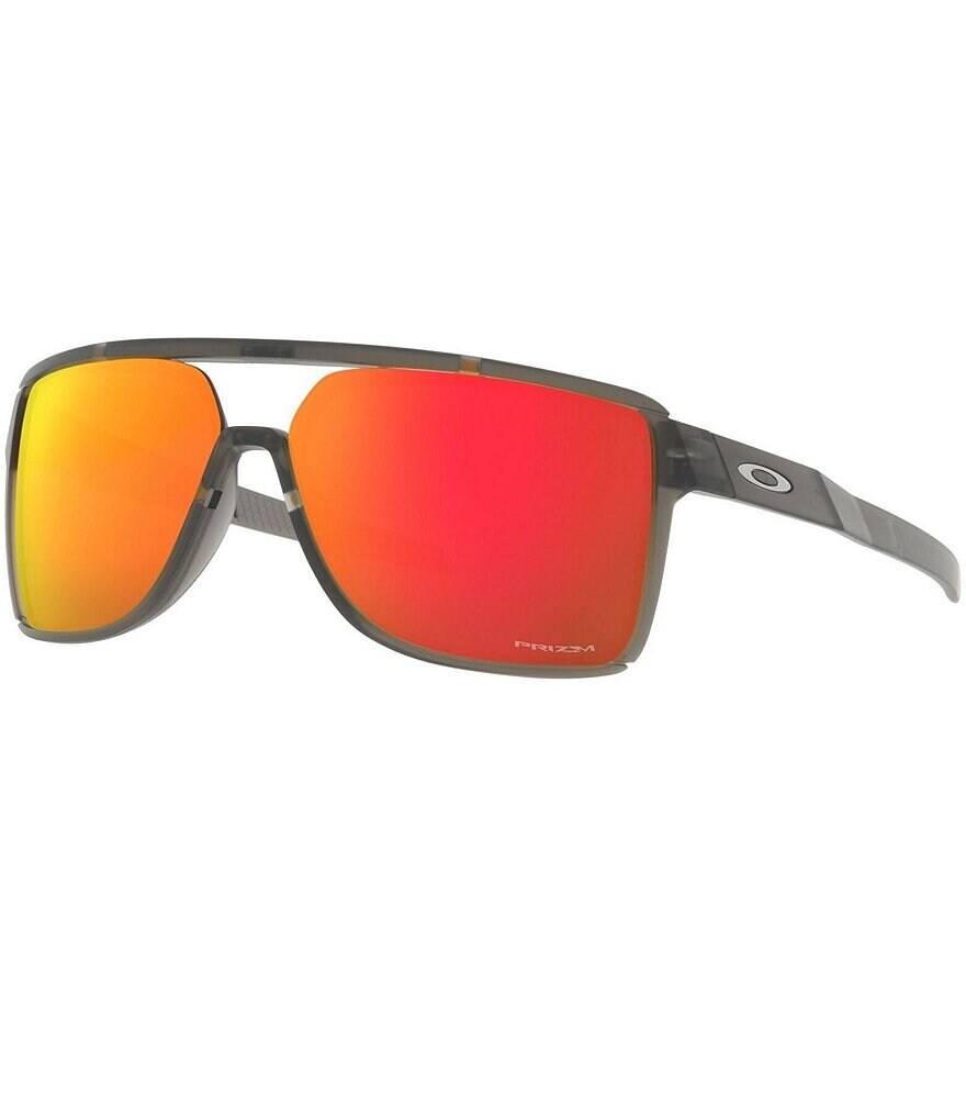 

Мужские прямоугольные солнцезащитные очки Oakley Castel OO9147 63 мм, серый