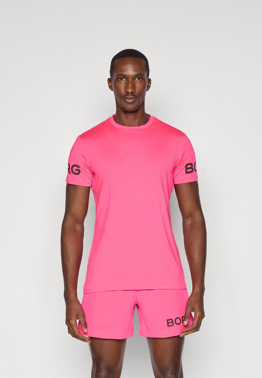 

Футболка Björn Borg Print T-shirt, Pink Glow/Neon Pink, Розовый, Футболка Björn Borg Print T-shirt, Pink Glow/Neon Pink