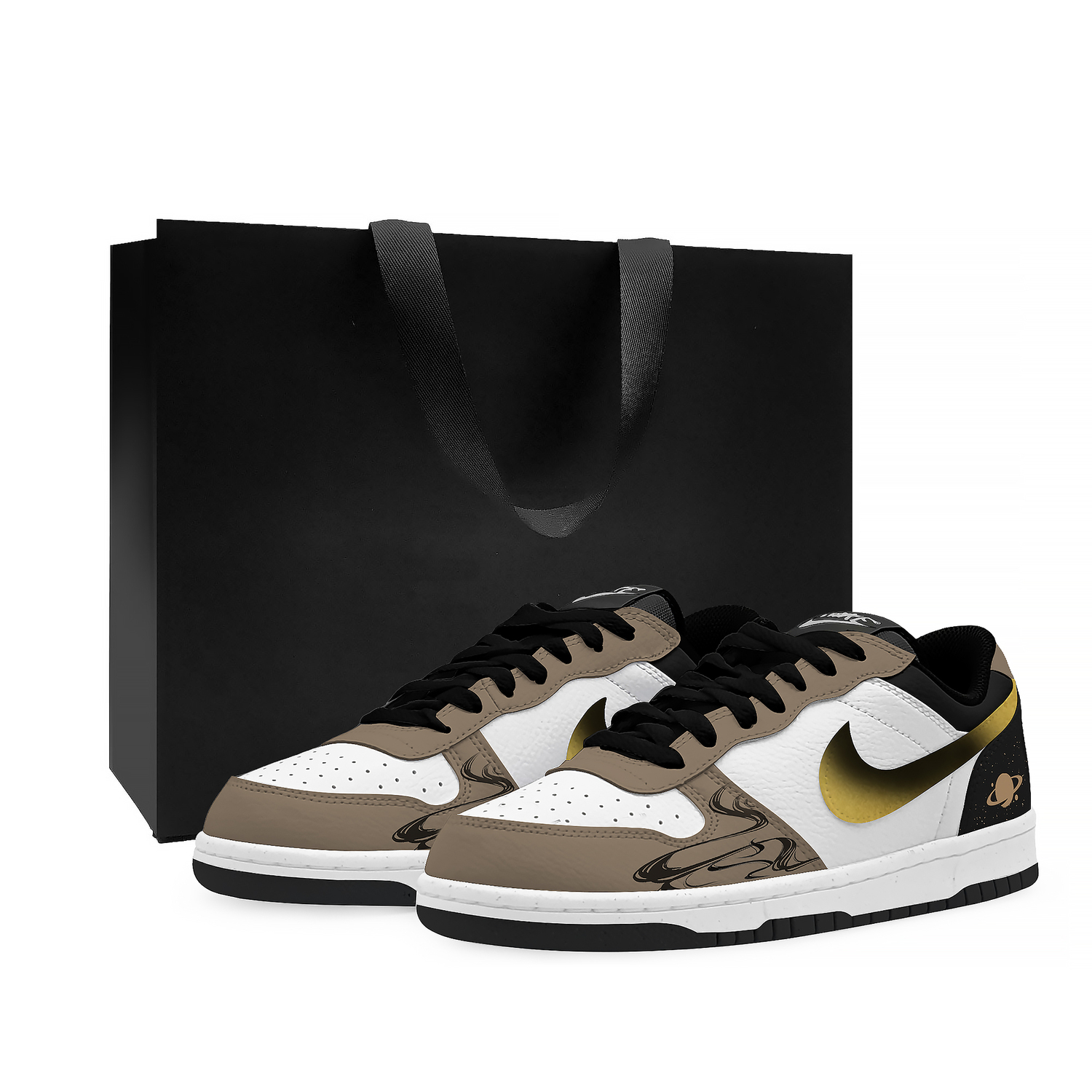 

Nike Термостелька Big Low Lu с противоскользящей подошвой, амортизацией и устойчивостью к истиранию, низкие кроссовки для скейтбординга унисекс Brown Gold